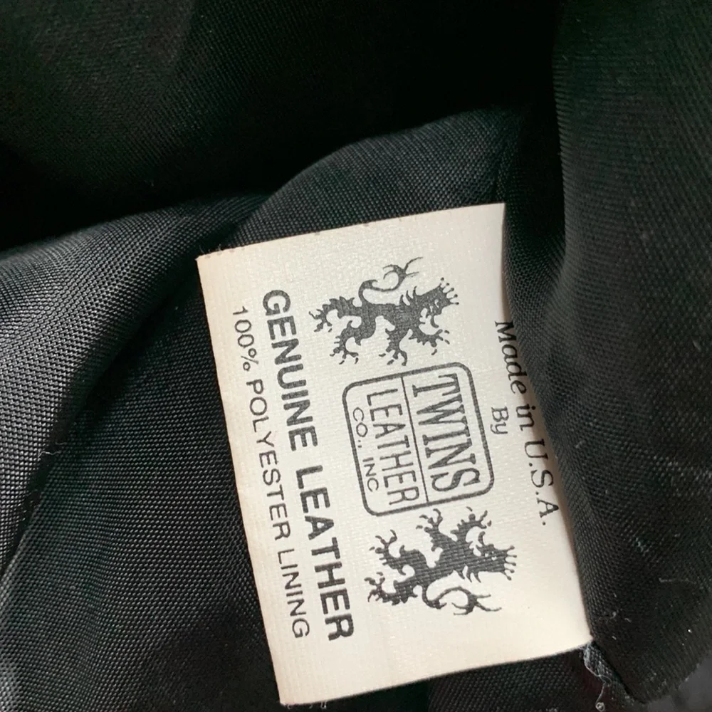 Vintage 80s leopard animal print checkered real suede leather wrap jacket L 🇨🇦 - Picture 15 of 15